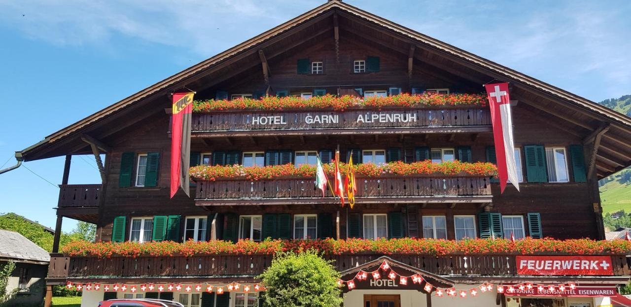 Hotel Garni Alpenruh Lenk Exteriör bild